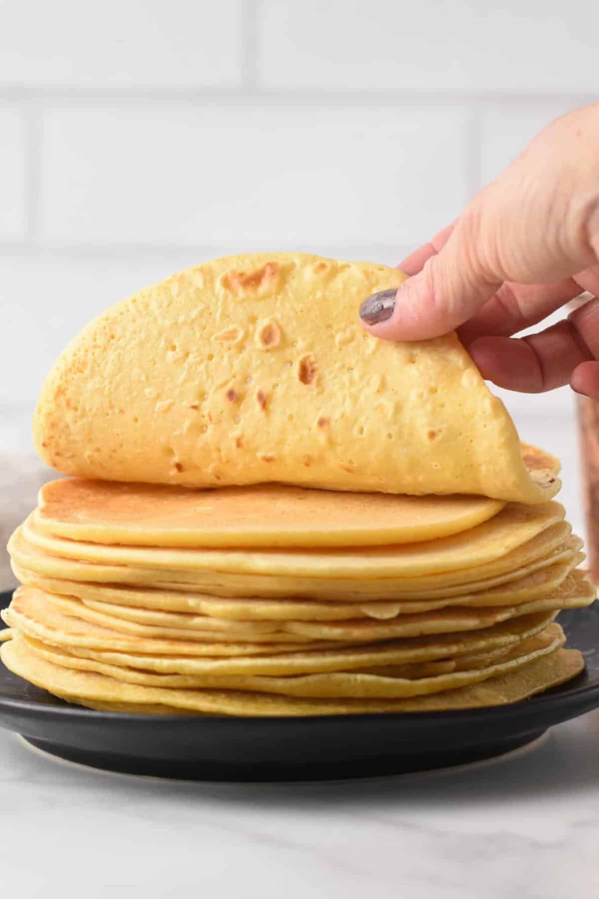 Chickpea Flour Tortillas Vegan 4 ingredients