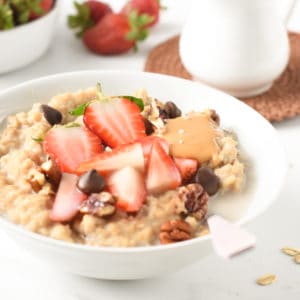 Protein Oatmeal with protein powderProtein Oatmeal with protein powder