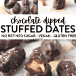 Chocolate Dipped Stuffed dates