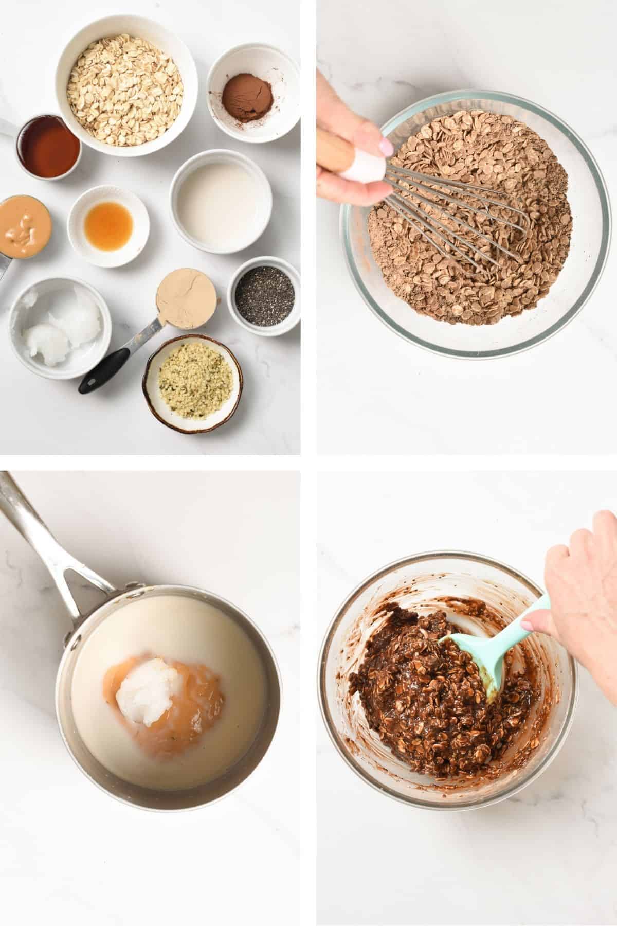 Making No Bake Protein Cookies in a few pictures.
