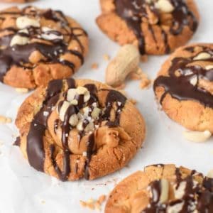 Vegan Peanut Butter Snickers Cookies Recipe