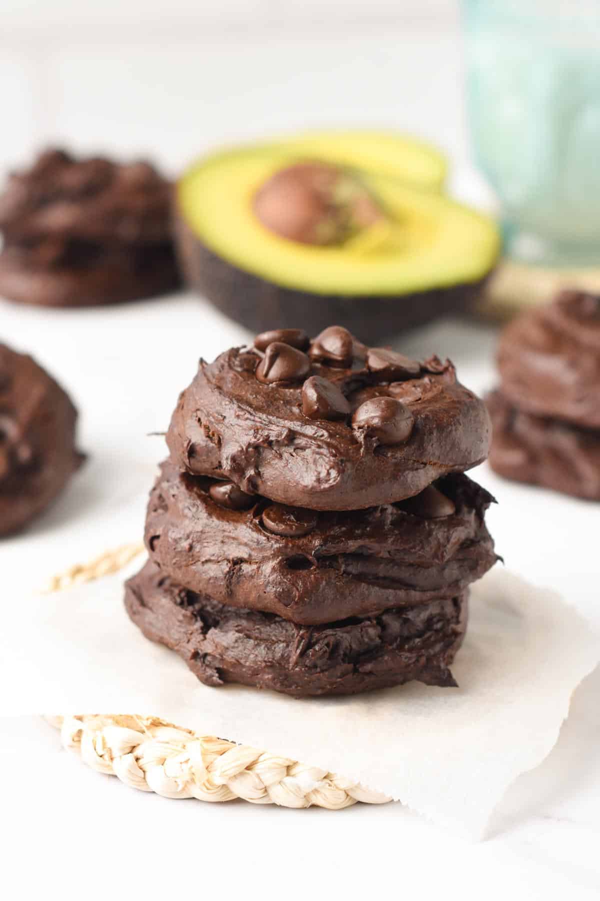 Chocolate Avocado Cookies