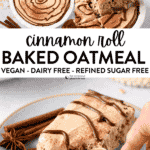 Cinnamon Roll Baked Oatmeal