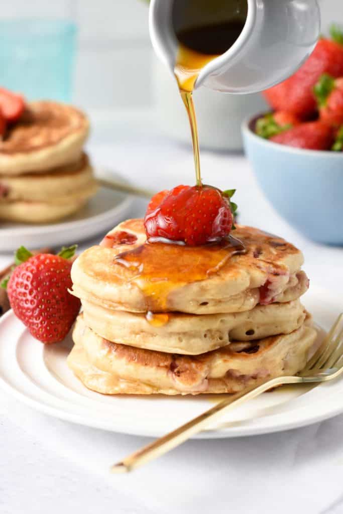 Strawberry Pancakes - The Conscious Plant Kitchen