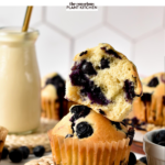 These easy Vegan Blueberry Muffins are delicious bakery-style vegan muffins filled with juicy blueberries. Plus, you will love that it takes only 30 minutes to make these one-bowl muffins.