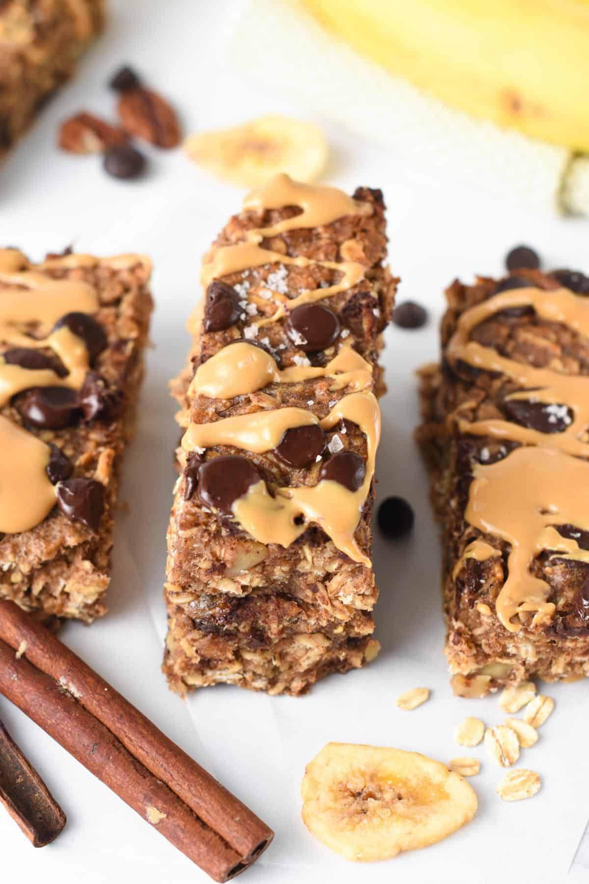 Peanut Butter Banana Oatmeal Bars