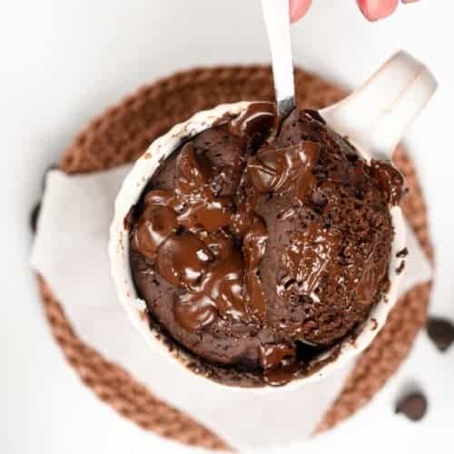 Gooey Chocolate Mug Cake (Vegan)
