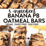 Peanut Butter Banana Oatmeal Bars recipe