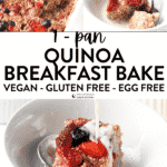Quinoa Breakfast Bake Vegan Gluten Free 1 pan
