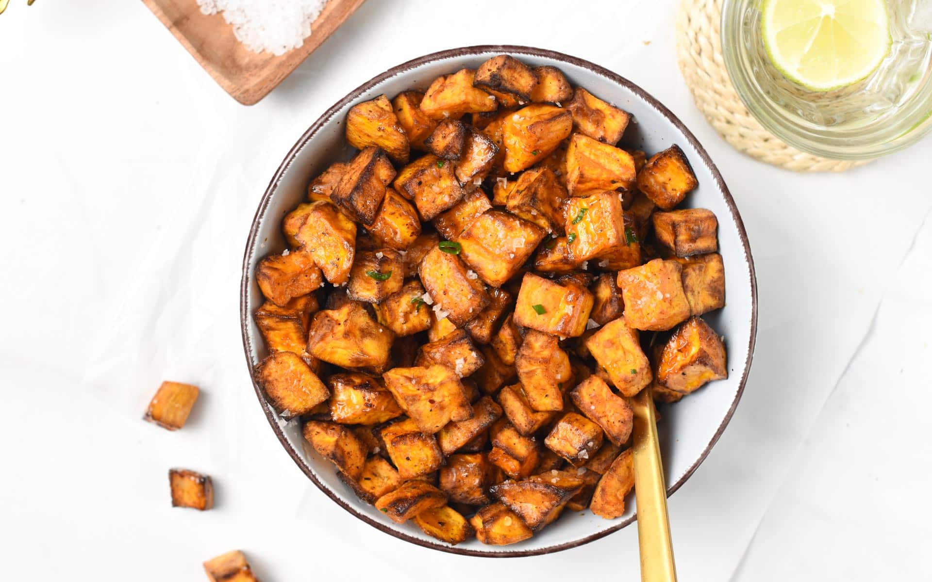 Quick And Easy Air Fryer Sweet Potato Cubes