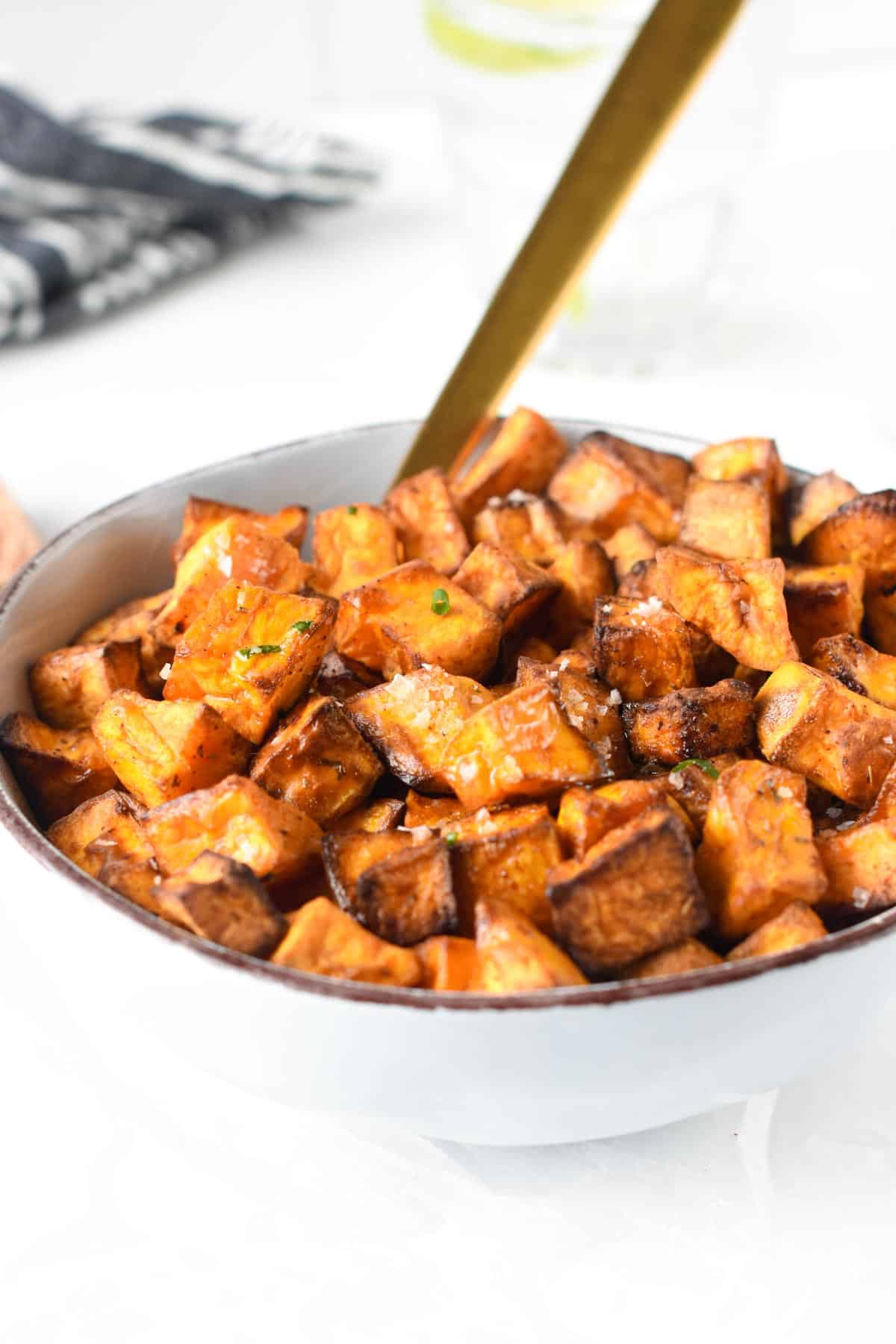 Air fryer Sweet Potato Cubes