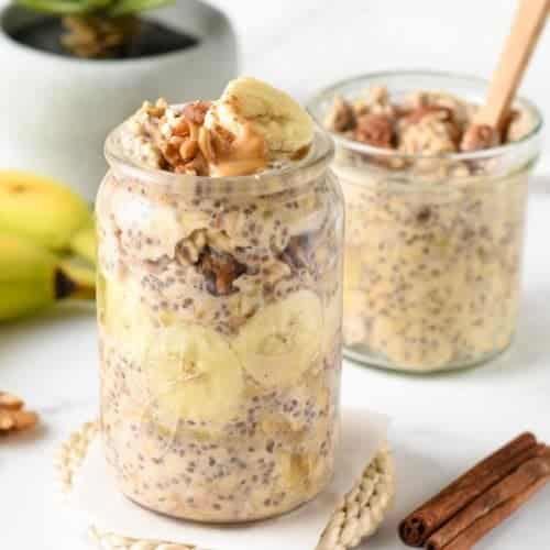 Banana Bread Overnight Oats