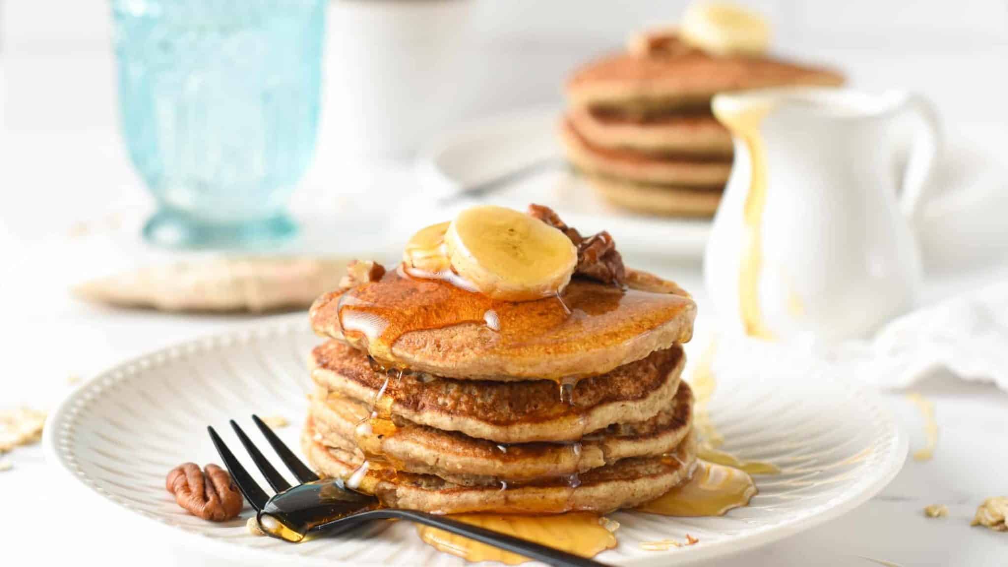 Banana Oatmeal Pancakes Healthy