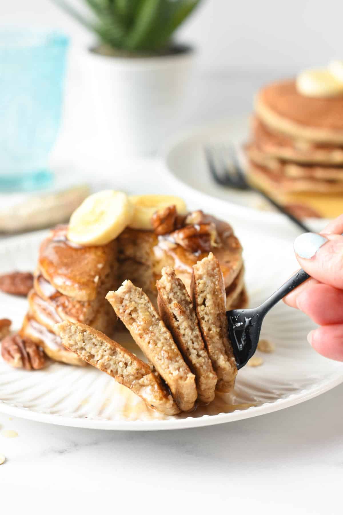 Banana Oatmeal Pancakes Healthy