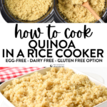 how to cook quinoa in a rice cooker