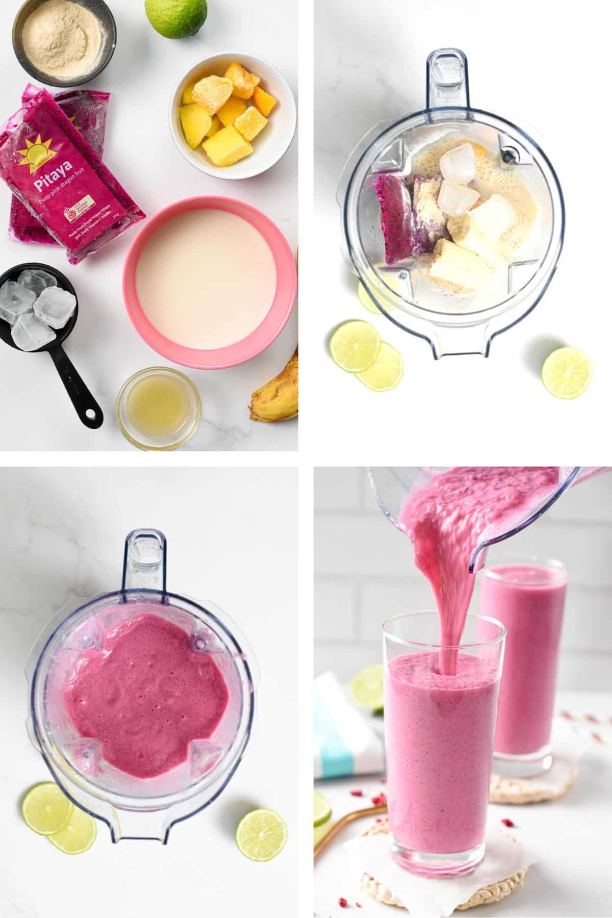 How to make Dragon Fruit Smoothie