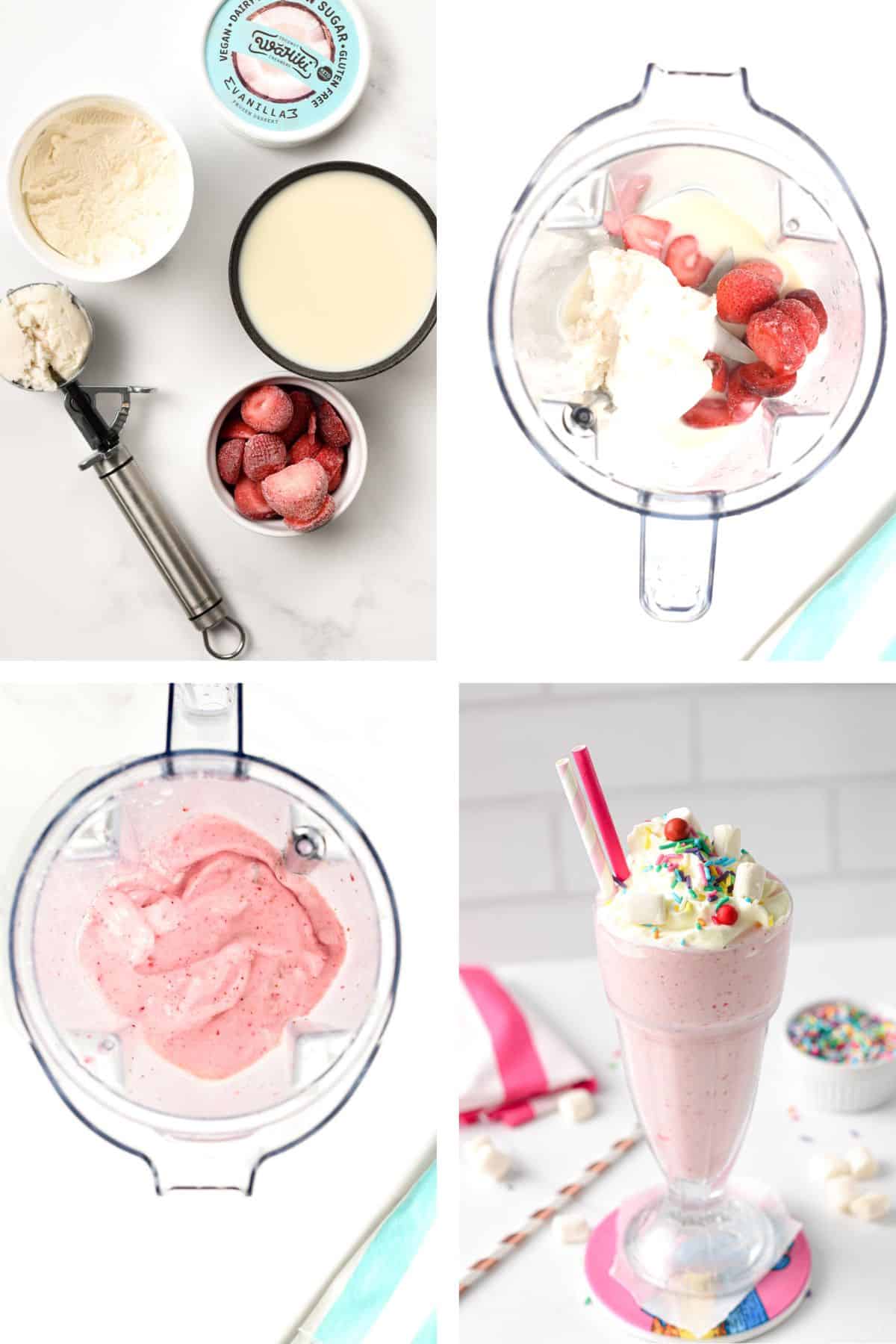 How to make Vegan Milkshake in a few pictures.
