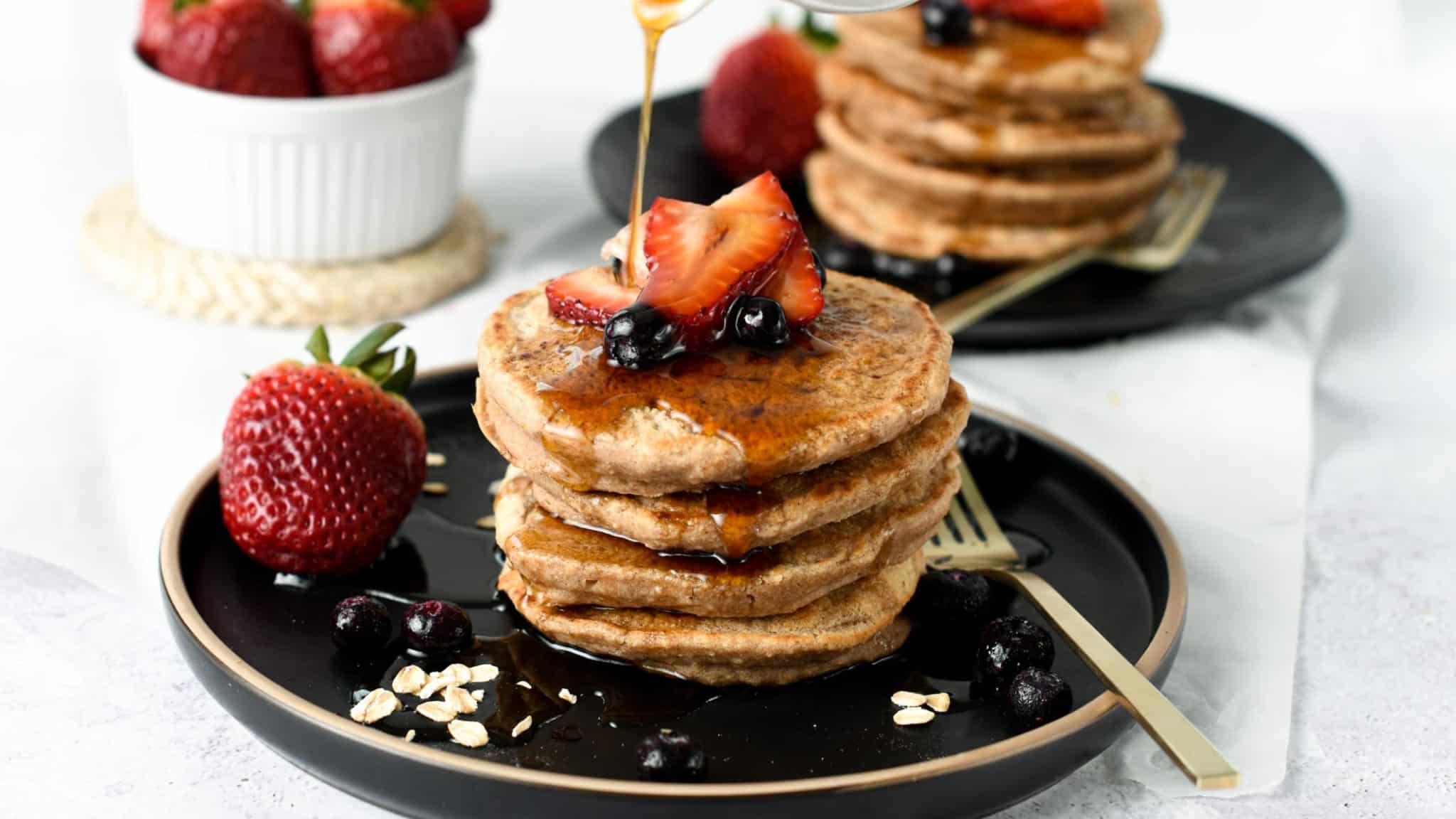 Vegan Oatmeal Pancakes