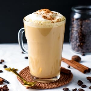 Healthy Pumpkin Spice Latte (Low Calories, Vegan)