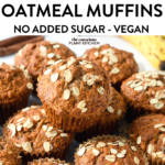 Healthy Banana Oatmeal Muffins Oatmeal Muffins