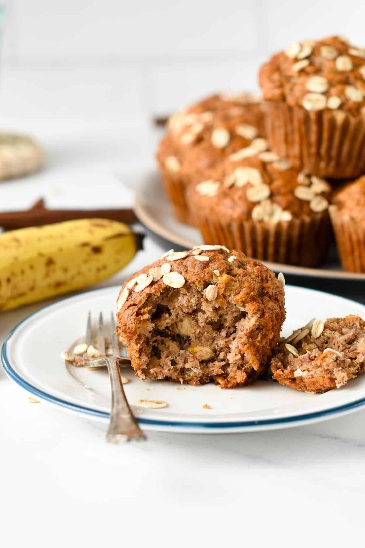 Healthy Banana Oatmeal Muffins Oatmeal Muffins