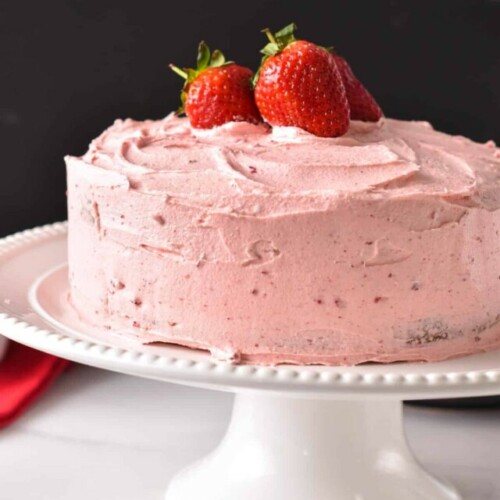Vegan Strawberry Cake-19
