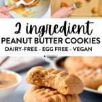 2 ingredient Peanut Butter Cookies