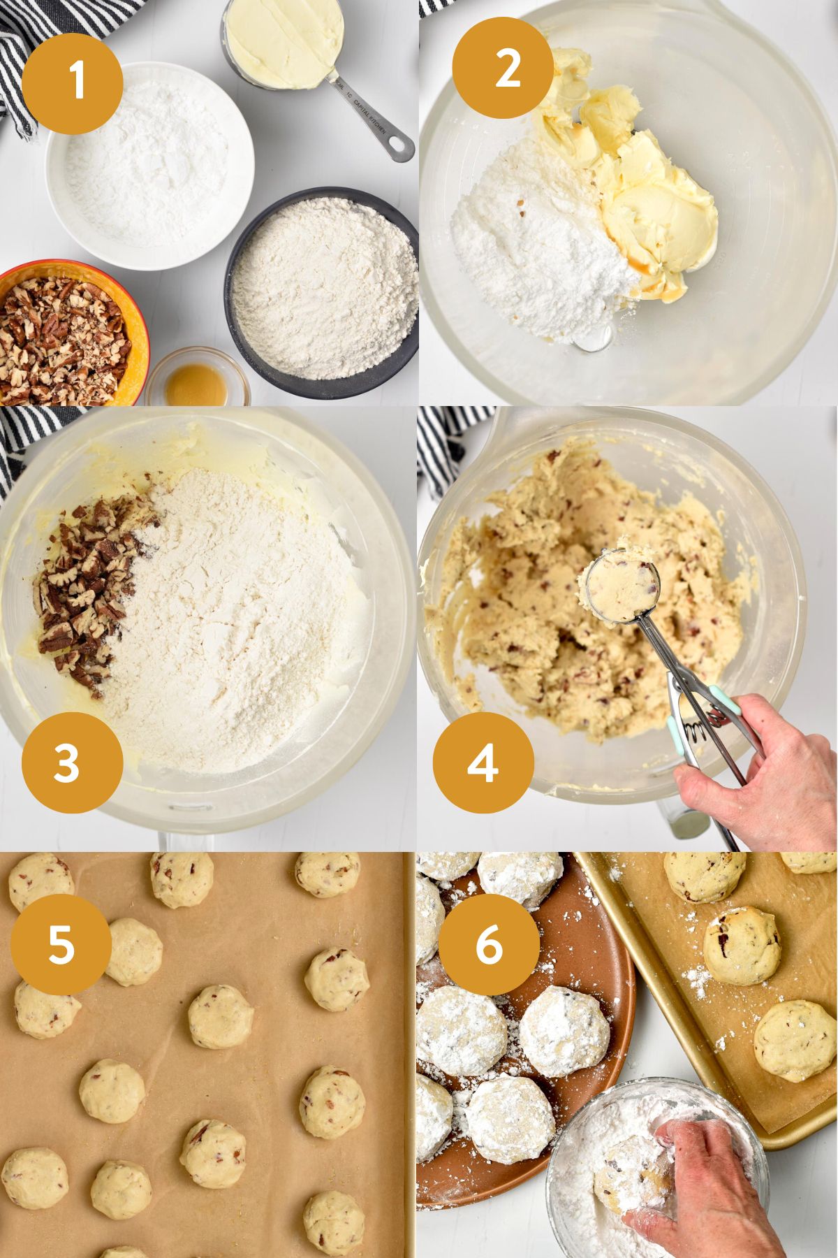 How to make Pecan Snowball Cookies