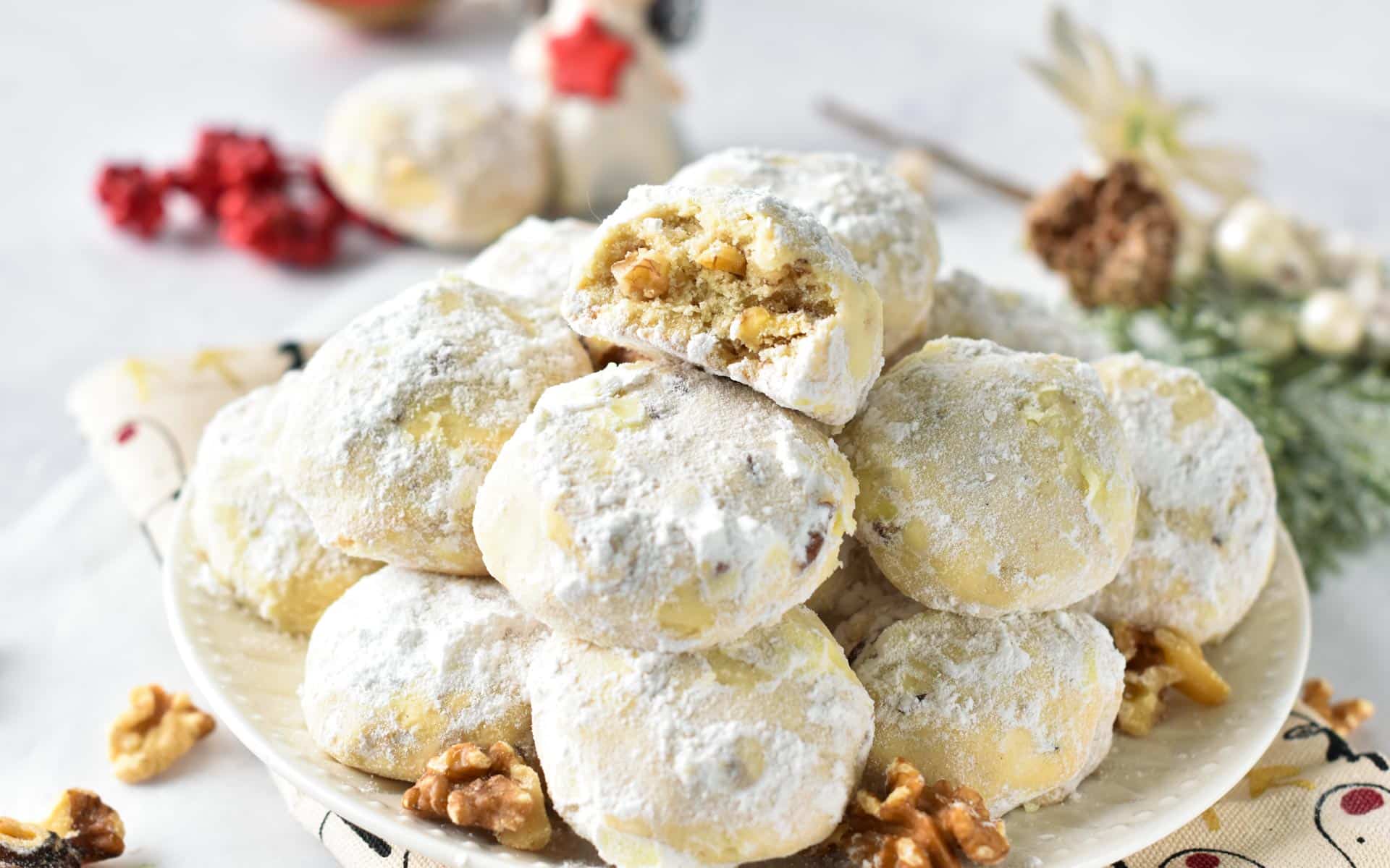 Walnut Snowball Cookies