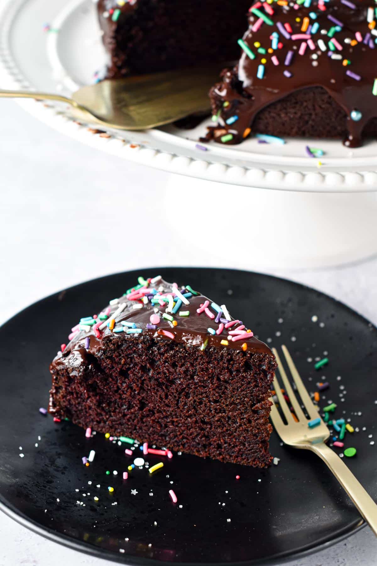 This Eggless Cake recipe is an easy one-bowl egg-free chocolate cake recipe with the most delicious moist cake crumb. Plus, the cake is also dairy-free and vegan approved.This Eggless Cake recipe is an easy one-bowl egg-free chocolate cake recipe with the most delicious moist cake crumb. Plus, the cake is also dairy-free and vegan approved.
