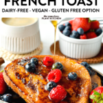This Eggless French Toast recipe is the most easy delicious weekend breakfast recipe for french toast lovers. Plus, these french toasts are not only egg-free but also dairy-free and vegan approved.