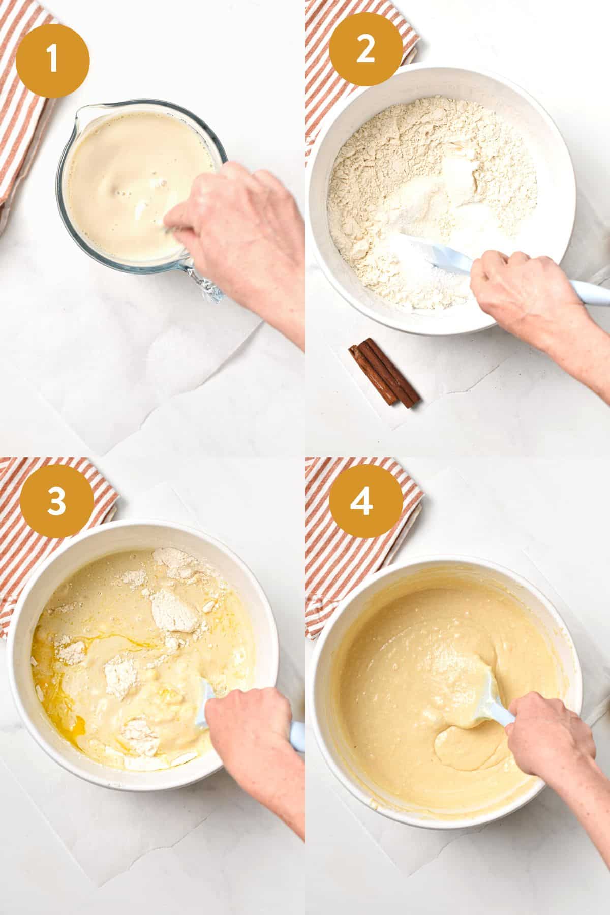 Step-by-step instructions to Making Vegan Coffee Cake Batter