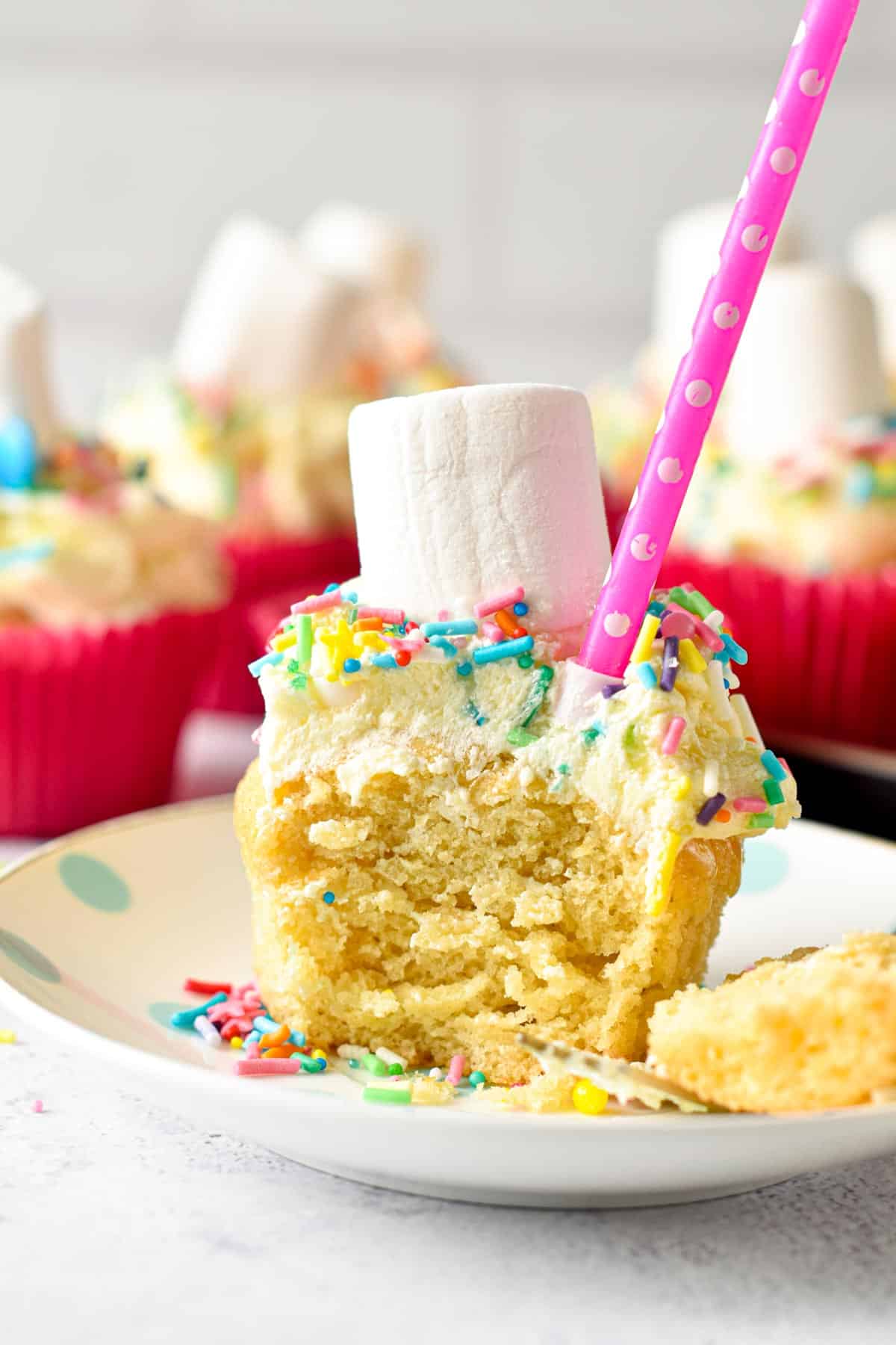 These Eggless Cupcakes are the most easy egg-free vanilla cupcakes ever with a moist crumb and creamy vanilla frosting. Plus, these cupcakes are also dairy-free and vegan approved.