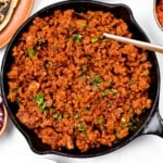 This TVP Taco Meat recipe is a delicious meat-free alternative for taco nights ready in 15 minutes. Bonus, textured soy proteins are not very expensive so it's a great low cost, high-protein vegan meal.