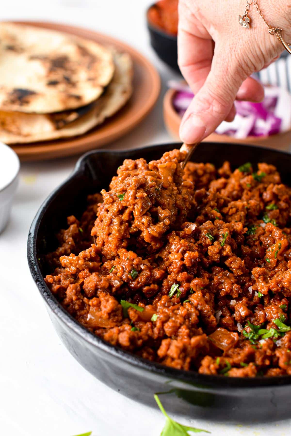 This TVP Taco Meat recipe is a delicious meat-free alternative for taco nights ready in 15 minutes. Bonus, textured soy proteins are not very expensive so it's a great low cost, high-protein vegan meal.