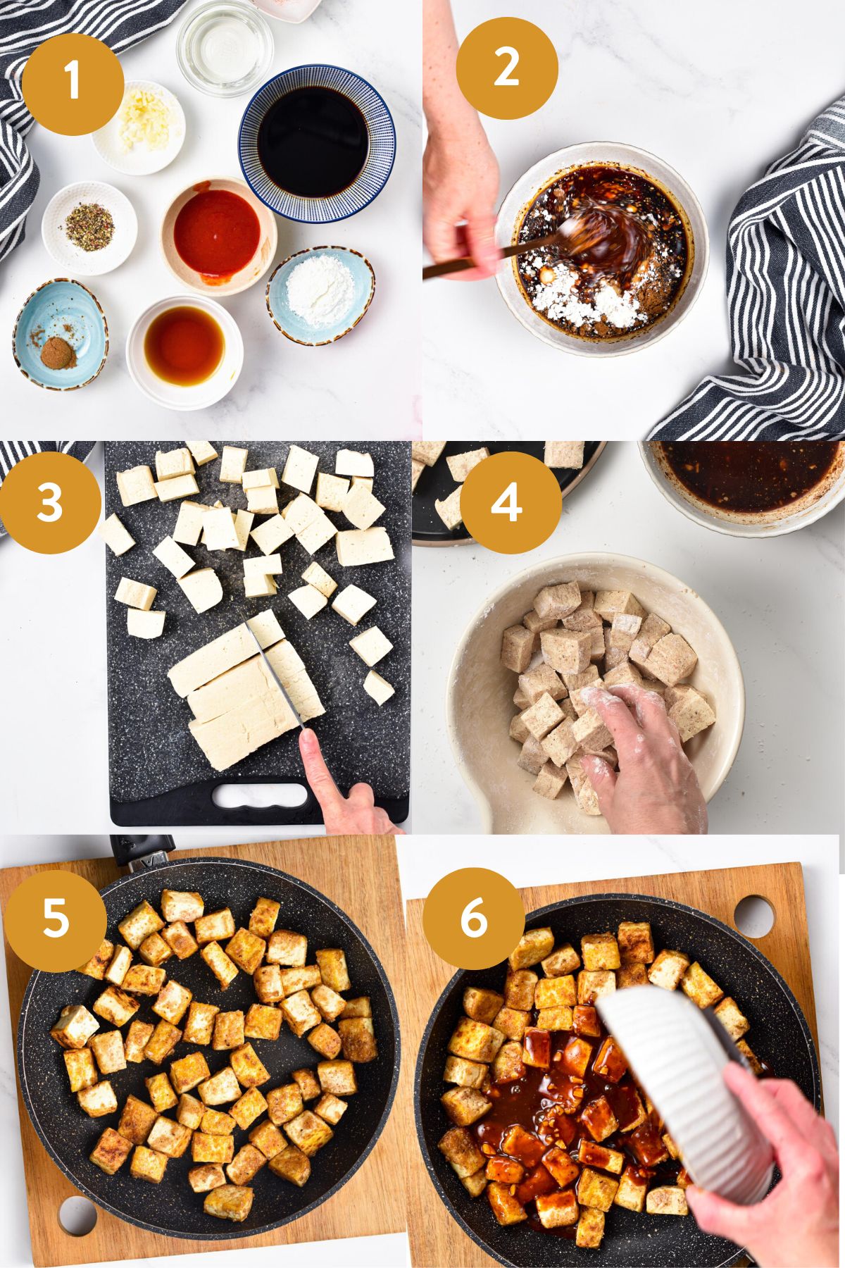 How to make Szechuan Tofu in six steps.