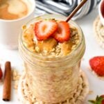 This Overnight Oats with Water is the perfect healthy breakfast if you ran out of milk, or simply want a low-calorie healthy breakfast. 