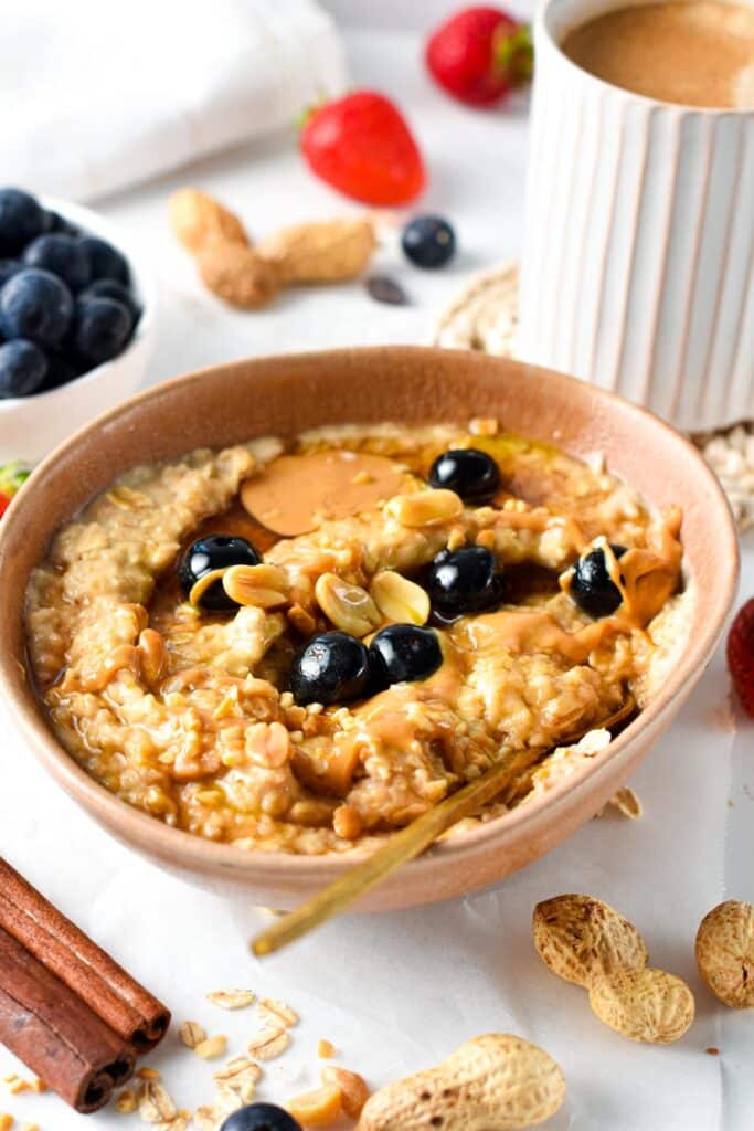Peanut Butter Oatmeal Recipe - The Conscious Plant Kitchen