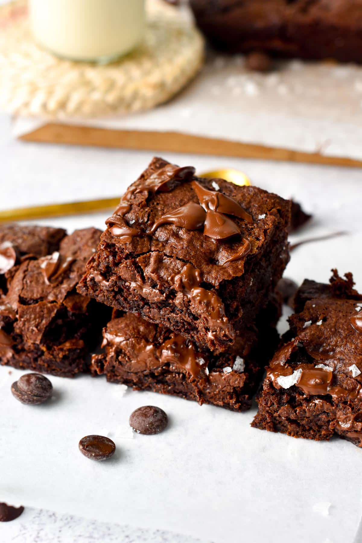 These Vegan Brownies recipes are tasty gooey brownies with a fudgy chocolate center and perfect crinkle on top.These Vegan Brownies recipes are tasty gooey brownies with a fudgy chocolate center and perfect crinkle on top.