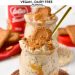 This Biscoff Overnight Oats recipe is the most deliciously creamy, cinnamon-flavored oats breakfast, If you love anything biscoff, from the spread to biscuits, this easy breakfast is for you.