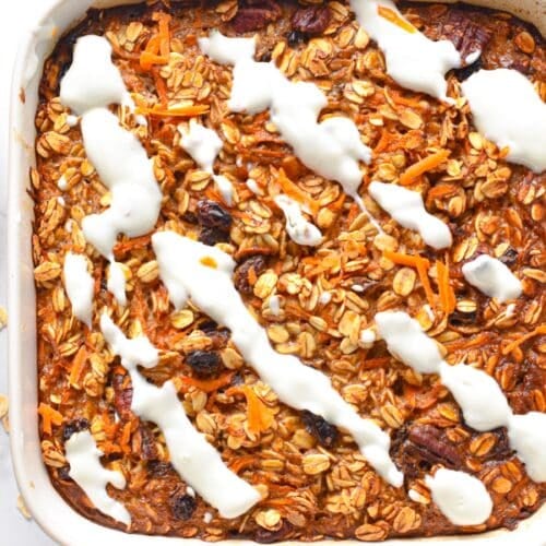 Carrot Cake Baked Oatmeal