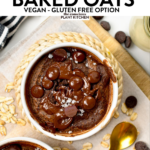 These Chocolate Baked Oats are an easy, healthy breakfast packed with 10 grams of protein, fiber and the most delicious chocolate flavors.