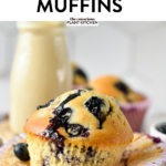 These Eggless Blueberry Muffins are easy, egg-free blueberry muffins with the most fluffy texture filled with Juicy blueberries.