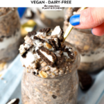 This Oreo Overnight Oats recipe is like having dessert for breakfast! It has all the healthy ingredients from the classic overnight oats recipe with a touch of Oreo cookies, just for fun and flavor.