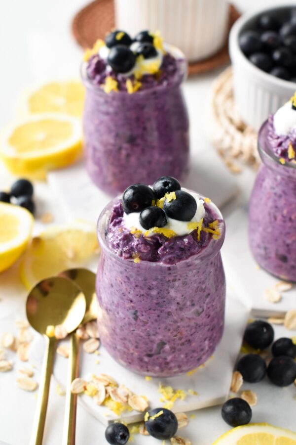 Blueberry Overnight Oats - The Conscious Plant Kitchen