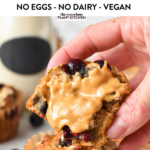 These Blueberry protein muffins are healthy blueberry muffins packed with 8.5 grams of proteins per serve. Plus, these protein muffins are also egg-free, dairy-free, and vegan-friendly.