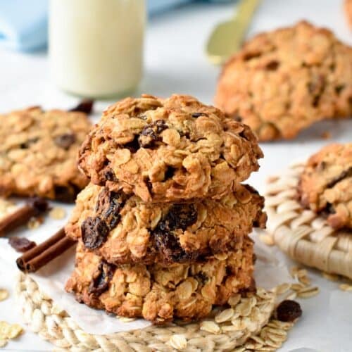 Oatmeal Raisin Protein Cookies