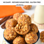 These Pumpkin Protein Balls are easy, healthy energy balls flavored with pumpkin pie spices and packed with proteins from plant-based protein powder.