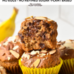 These banana almond butter muffins are simply the best banana muffins packed with healthy fats and natural proteins.