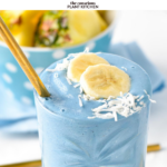 This blue spirulina smoothie is a creamy and smooth anti-oxidant smoothie with a vibrant blue lagoon color. Plus, the smoothie is also dairy-free, and vegan-friendly.